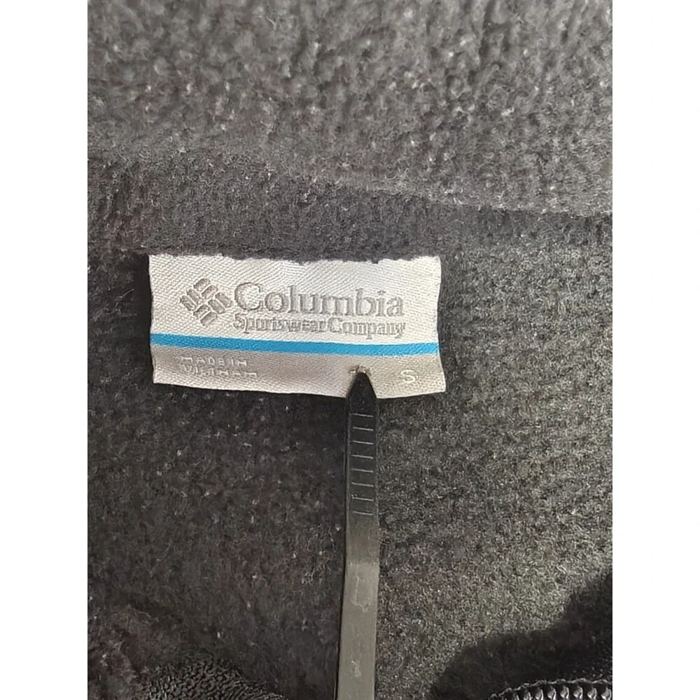 Columbia Women’s Small Black Full Zip Fleece Jacket Outdoor Casual